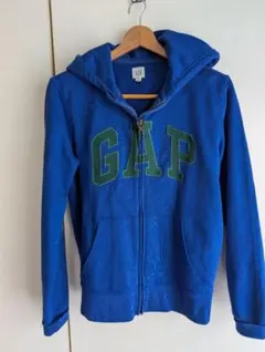 GAP フード付きパーカー 青 XS