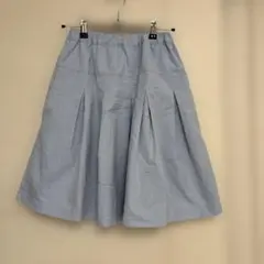 familiar プリーツスカート 160ライトブルー