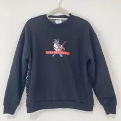 美品★ドラゴンボール 悟空 トレーナー ブラック M メンズ 裏起毛 ボア 厚手