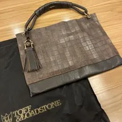 TOFF & LOADSTONE ブラウン ハンドバッグ