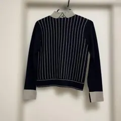 アンティパスト　紺デザインセーター