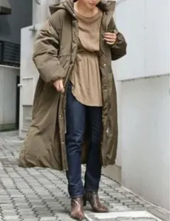 Ungrid⭐スリットボリュームロングダウン kh