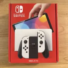 【新品・未使用】Switch本体有機EL Joy-Conホワイト ※箱破れあり