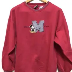 値下げMICKEY&CO. 90sDisneyミッキーマウス 刺繍 スウェット