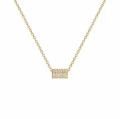 ゴールド ネックレス ダイヤモンド風