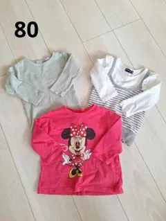 ベビー女の子 Tシャツセット 80