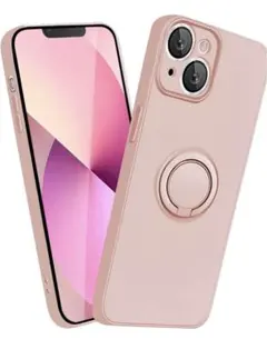 iPhone14 ケース　リング付き 耐衝撃 ストラップホール付きカバー