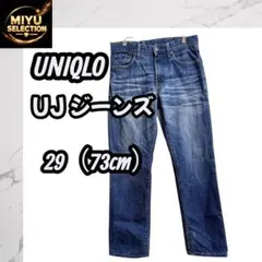 ユニクロ UJ ジーンズ デニム 29インチ ストレート 青 メンズ