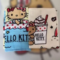 サンリオ 日焼けキティ フェイスタオル 2枚セット