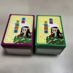 오색 햐쿠닌 잇슈 캐릭터 카드와 그림 카드 세트