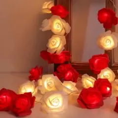ローズ 薔薇 LEDライト バラ ライト ストリングライト 電池 ハロウィン