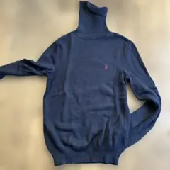 Ralph Lauren ネイビー タートルネック L