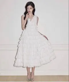 treatürself Clara Tulle Lace Long Skirt - メルカリ