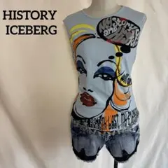 HISTORY ICEBERG ビッグフェイス Tシャツ Y2K グラフィックのサムネイル