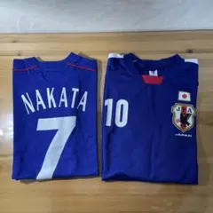 サッカー元日本代表　プレイヤーズTシャツ　中田英寿、香川真司