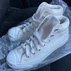 コンバース　ジャックパーセルミッド　ホワイト23cm 未使用難あり