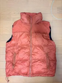 オレンジ ダウンベスト