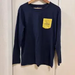 mont-bell モンベル オーガニックコットンTシャツ160 ネイビー長袖