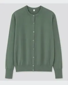 UNIQLO UVカットスーピマコットンクルーネックカーディガン（長袖）