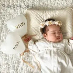 バルーン　誕生日　風船　ハーフバースデー ハートバルーン 100日祝い 1/2