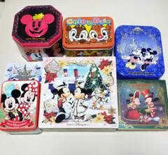 SALE！ディズニー お菓子 空き缶 7個セット