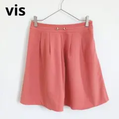 【ビス】フレアスカート ミニ 裏地あり ビット付き 上品 大人かわいい