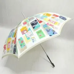 kate spade ケイトスペード 長傘 雨傘 マルチプリント ベージュ