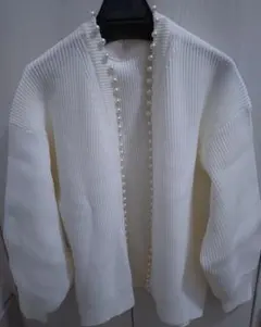 【新品】INGNI イング ホワイト パール カーディガン