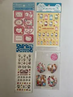 ハローキティ フォトフレーム ドッキング エンボスラメ 3D シール 平成レトロ