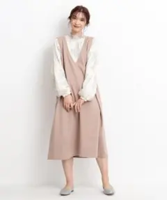 grove 配色レースドッキングワンピース　Mサイズ