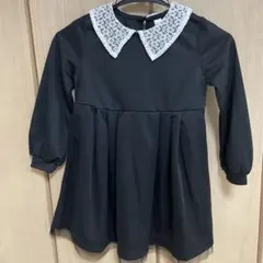 フォーマルワンピース　黒　レース　サイズ110