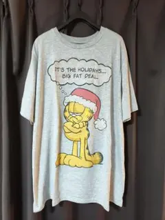 ガーフィールド クリスマス Tシャツ2XL