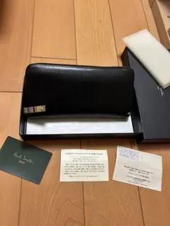 定価40000円 ポールスミス 財布 ラウンドファスナー マルチストライプ