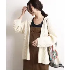 【美品】スローブイエナ白カーディガン