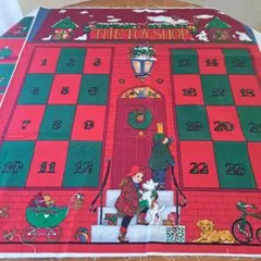 Rose&Hubble製クリスマスコレクションパネル生地　アドヴェントカレンダー