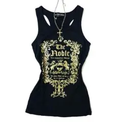 y2k 平成ギャル 海外ガール マクブリング グランジ ラメプリントタンクトップ