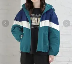 Honeys 中綿配色ブルゾン　Mサイズ