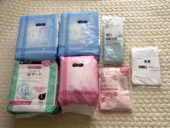 出産準備セット 産褥パッドL15枚 M10枚 産褥ショーツ 骨盤ベルト 乳帯