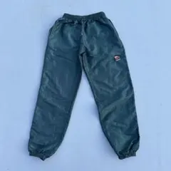 ダークグリーン エラスティックウエストパンツ M