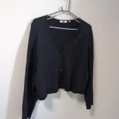 UNIQLO U ブラック カーディガン M 春先