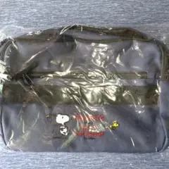 スヌーピー　マルチポケットショルダーバッグ②　ネイビー