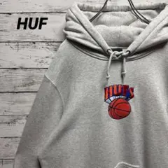 576a【希少なXL】ハフ　刺繍ロゴ　ビッグロゴ　バスケ　人気色　レア　パーカー