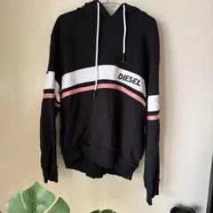 DIESEL フード付きパーカー ブラック　フーディ　S・M・L ディーゼル