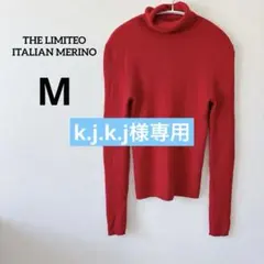 タートルネックセーター 【M】メリノウール 長袖 ハイネック