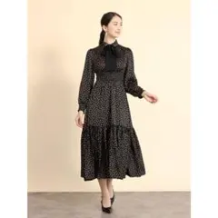 フェンネル　FENNEL フロントリボンドットワンピース　ヤマダヤ
