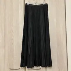 UNIQLO : C プリーツロングスカート ブラック S