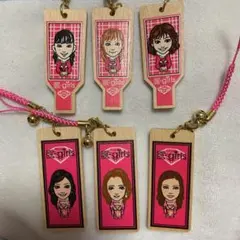 E-girls 千社札、羽子板ストラップ　セット