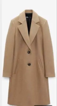 ZARA チェスターコート　キャメル