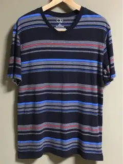 OP オーシャンパシフィック　ボーダーTシャツ　VネックTシャツ
