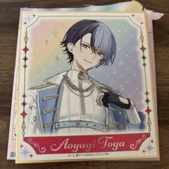 プロセカ感謝祭 オーロラ箔押しミニ色紙 青柳冬弥